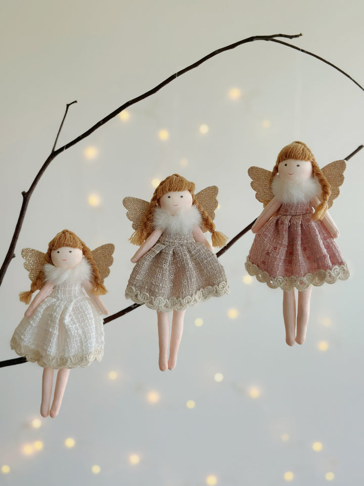 PRE-ORDER (18-20 Nov): Rustic Angel Charm Ornament (3 colours)