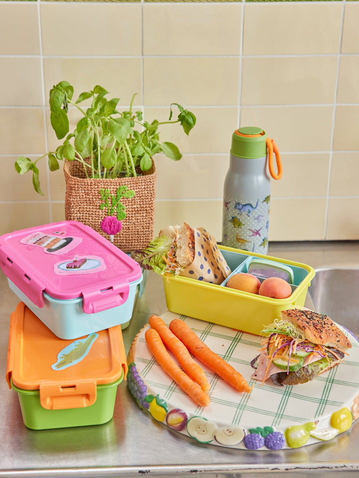 Soft Pink and Yellow Lunch Box