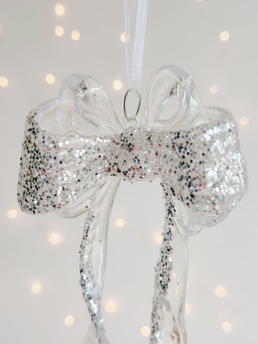 Sparkly Crystal Bow Ornament