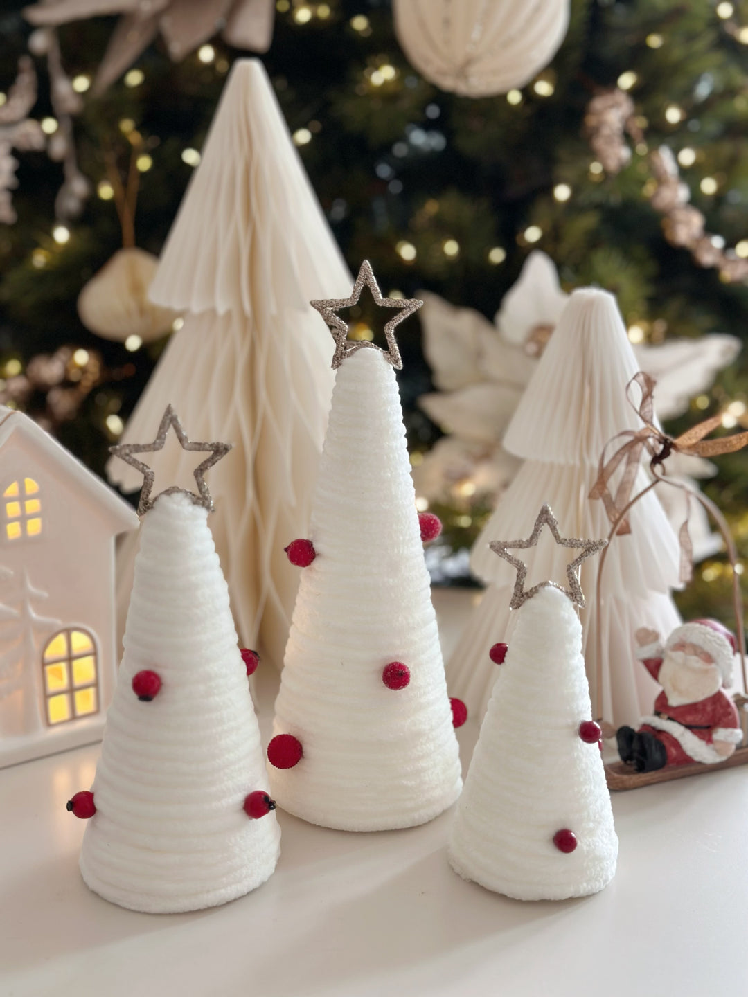 Frosted Elegance Tree Trio (set of 3)