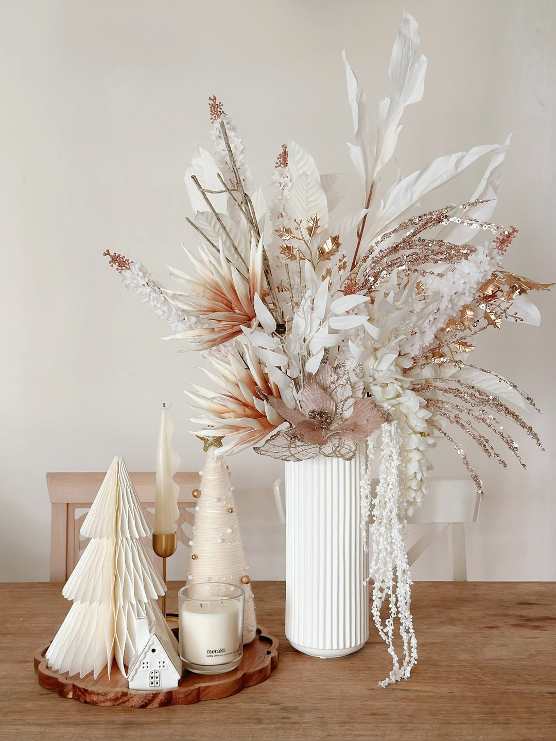 Opulent Champagne Bloom in The Vase