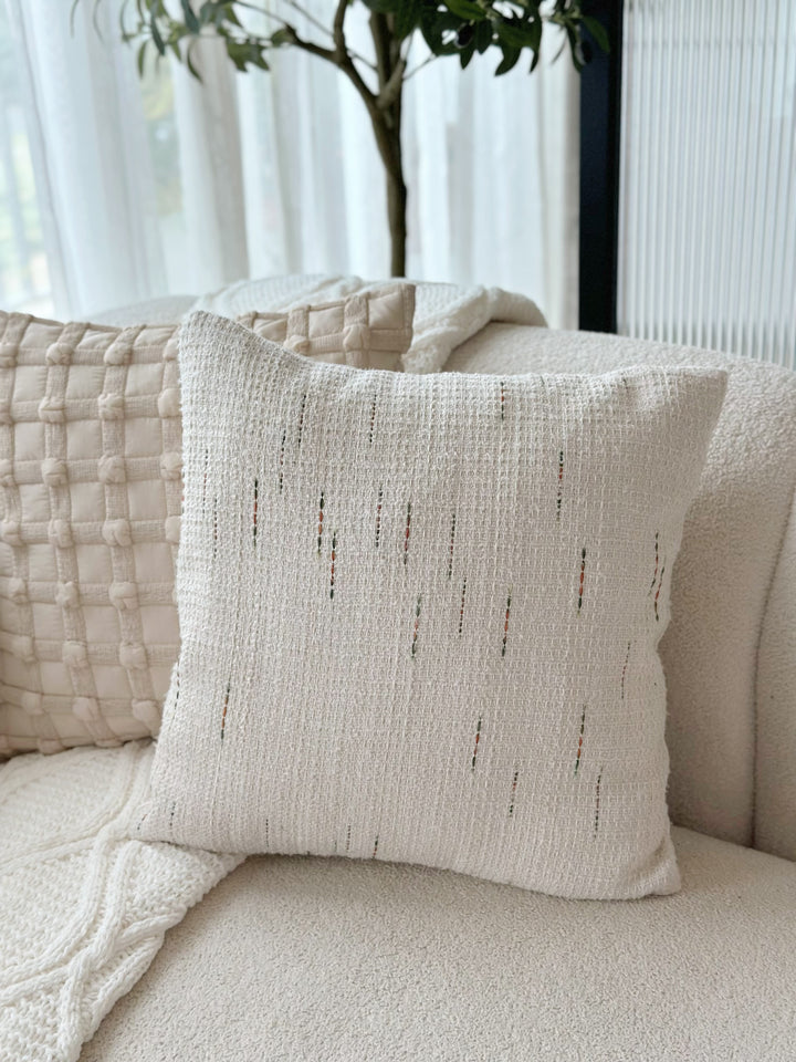 Serene Stripes Woven Cushion Cover