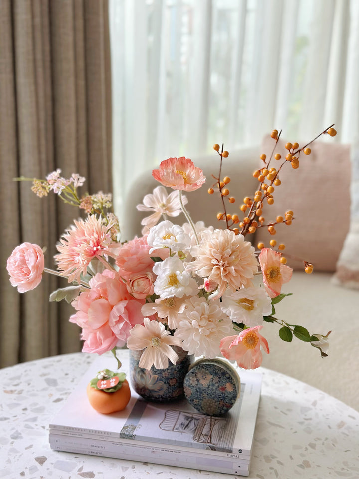 Radiant Bloom in Oriental Jar (1-sided)