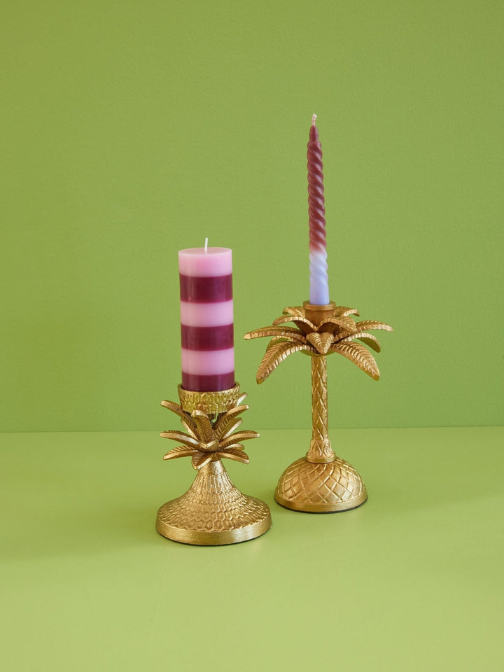 Palm Tree Shape Metal Pillar Candleholder