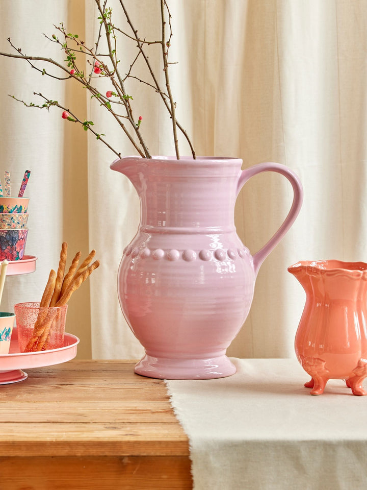 Soft Pink Extra Large Ceramic Jug