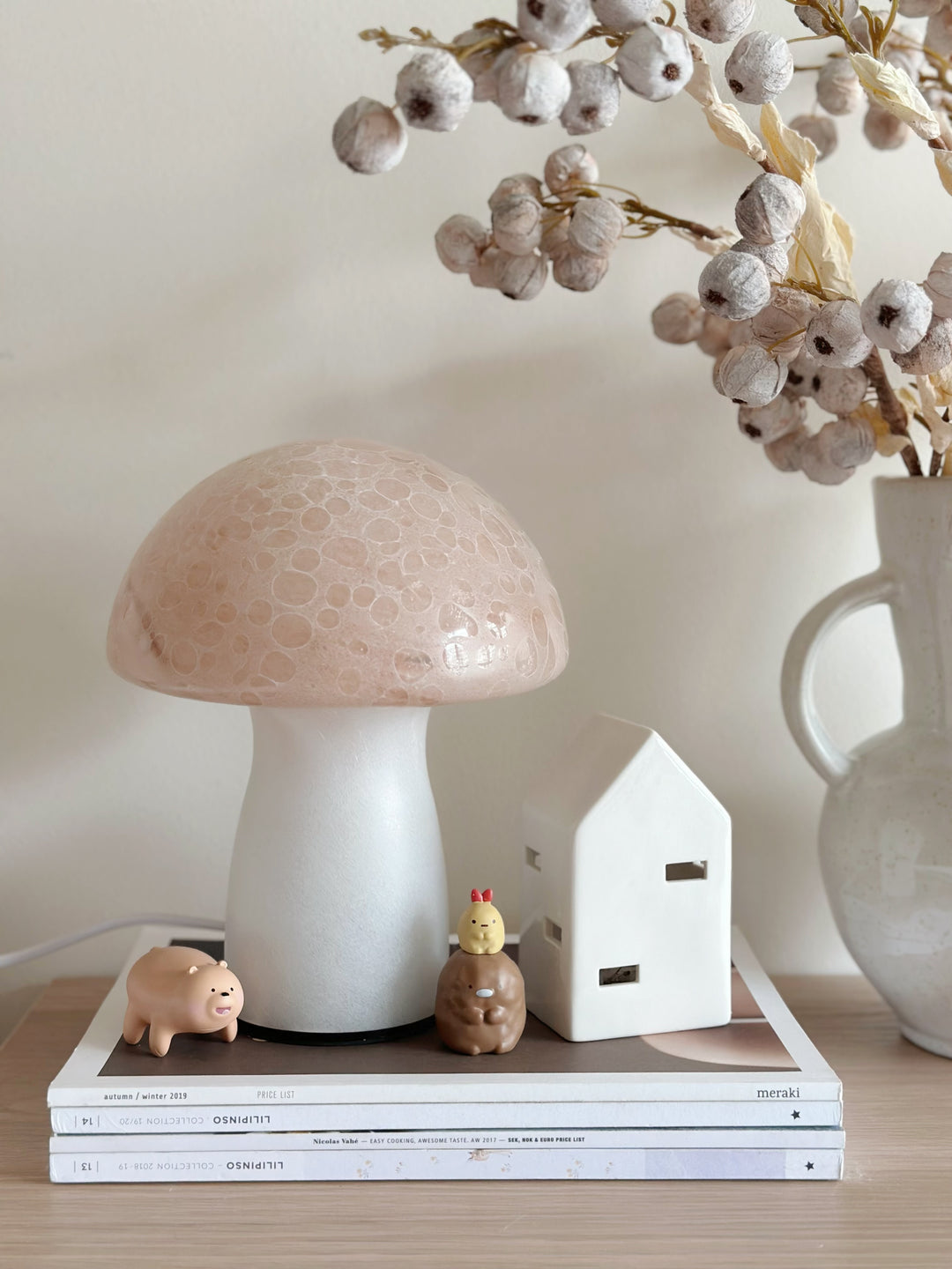 Speckled Enchanted Glow Mushroom Table Lamp