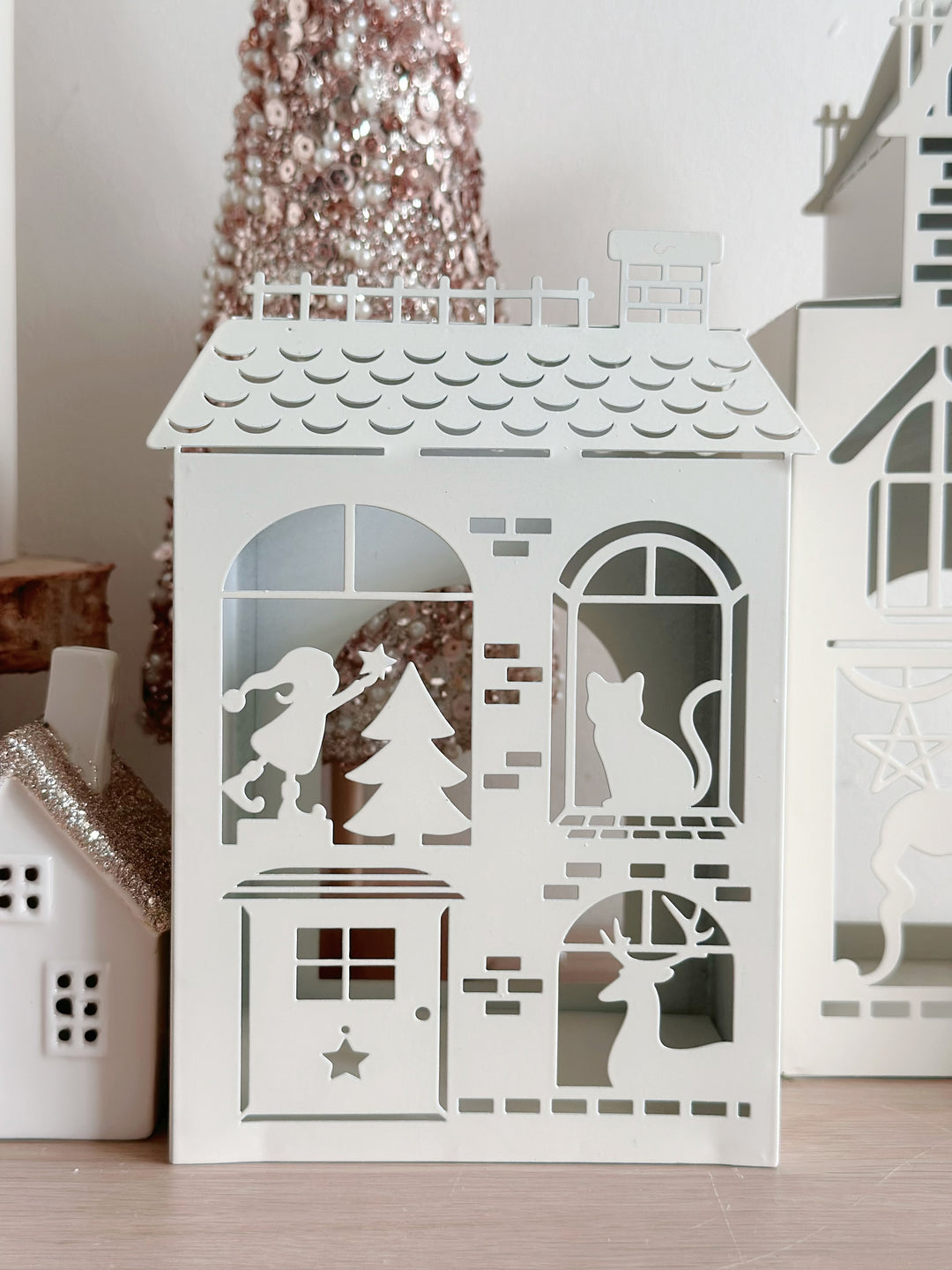 PRE-ORDER (3-9 Dec): Whimsical Christmas Village Tealight Houses (4 options)