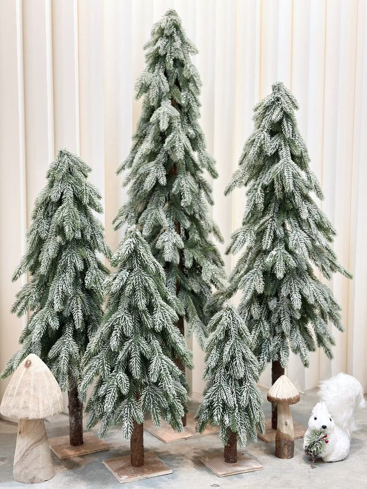 Snow-Kissed Evergreen Pine Trees (5 sizes)