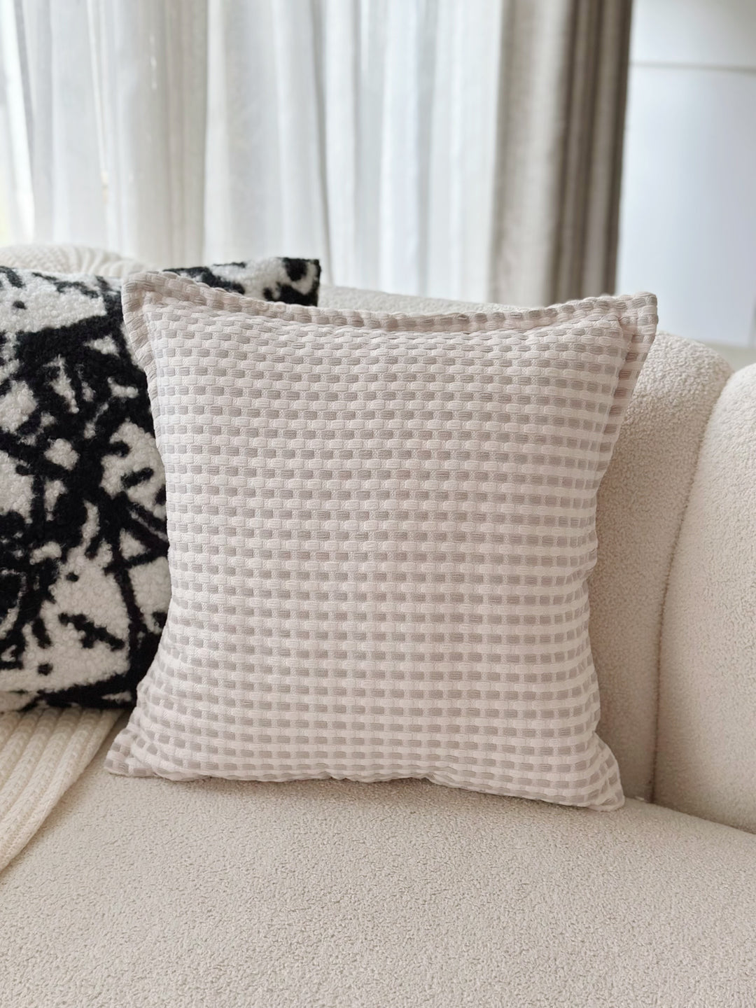 Serene Waffle Cushion Cover