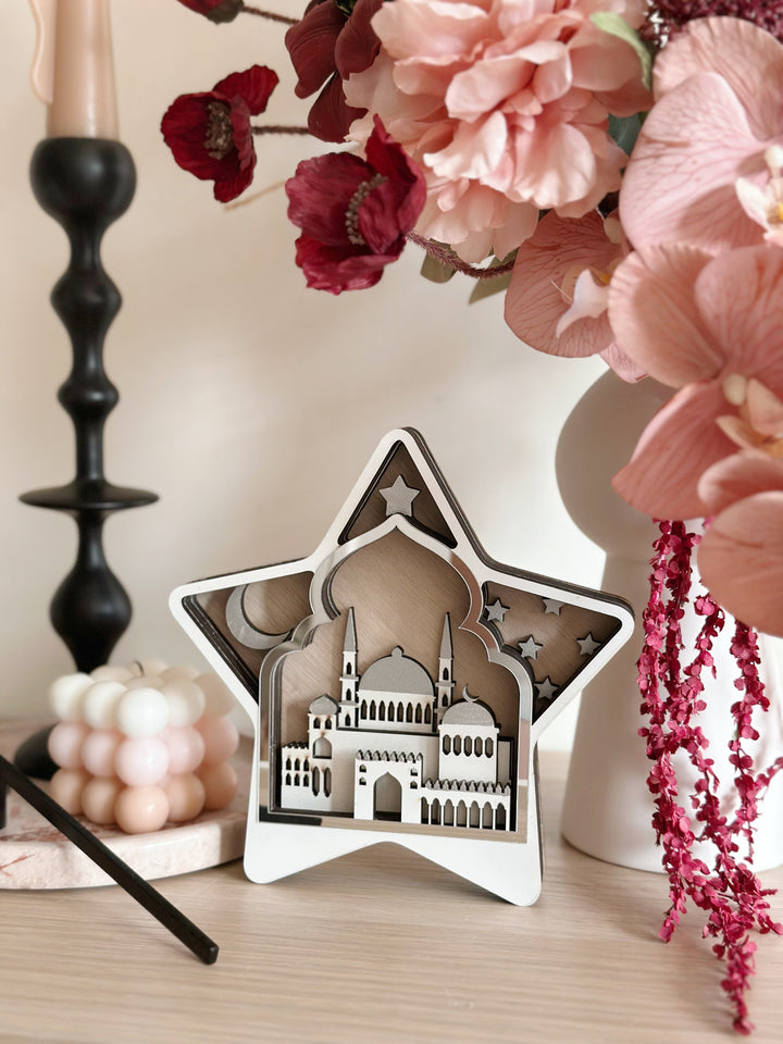 PRE-ORDER (3-7 Mar): Silver Minaret Star Décor