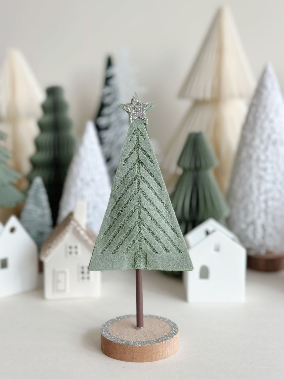 Felted Woodland Charm Tree