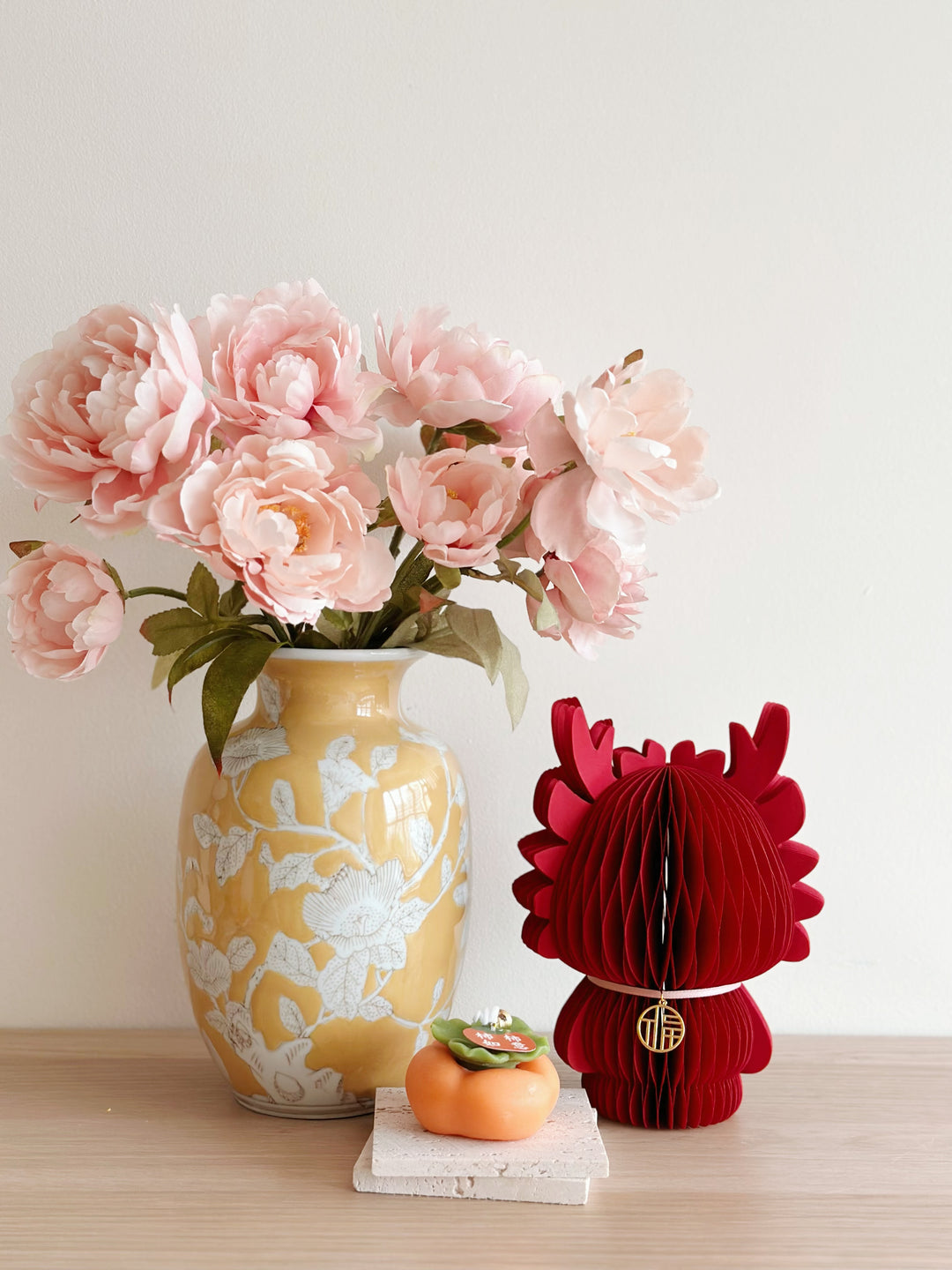 Sunlit Blossom Oriental Porcelain Vase