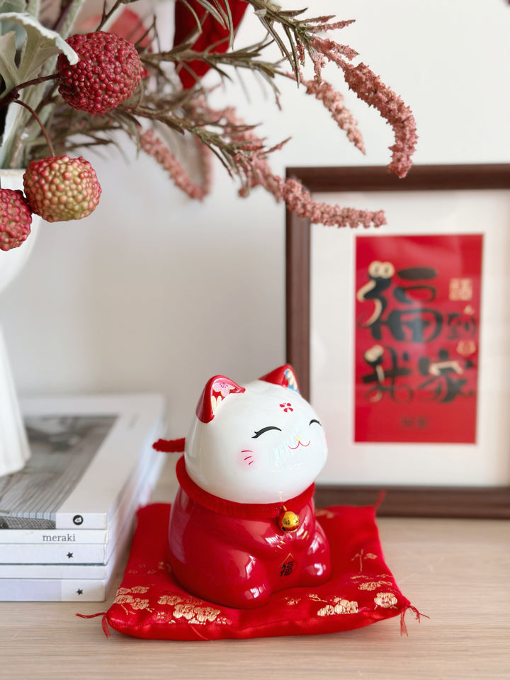 PRE-ORDER (6-14 Jan): Joyful Cherry Blessing Lucky Cat