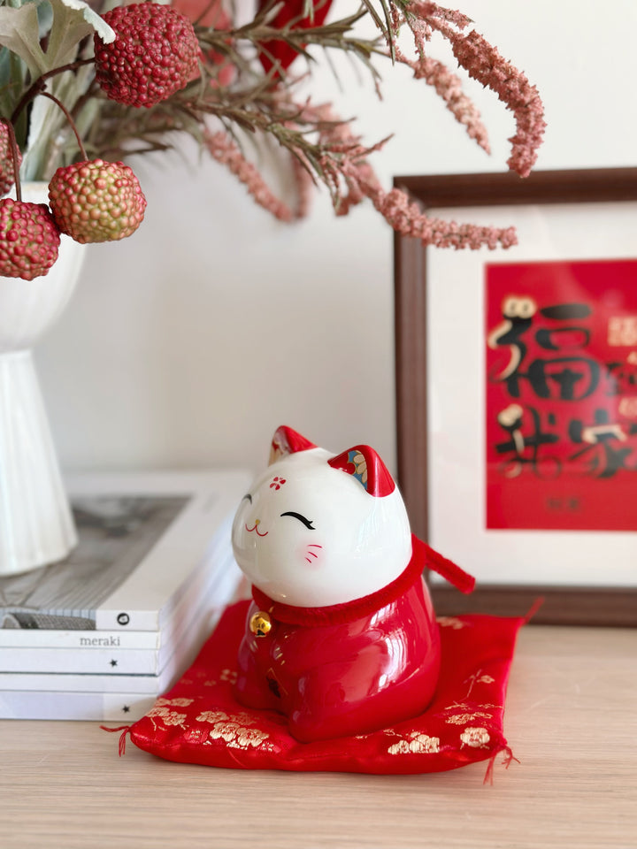 PRE-ORDER (6-14 Jan): Joyful Cherry Blessing Lucky Cat