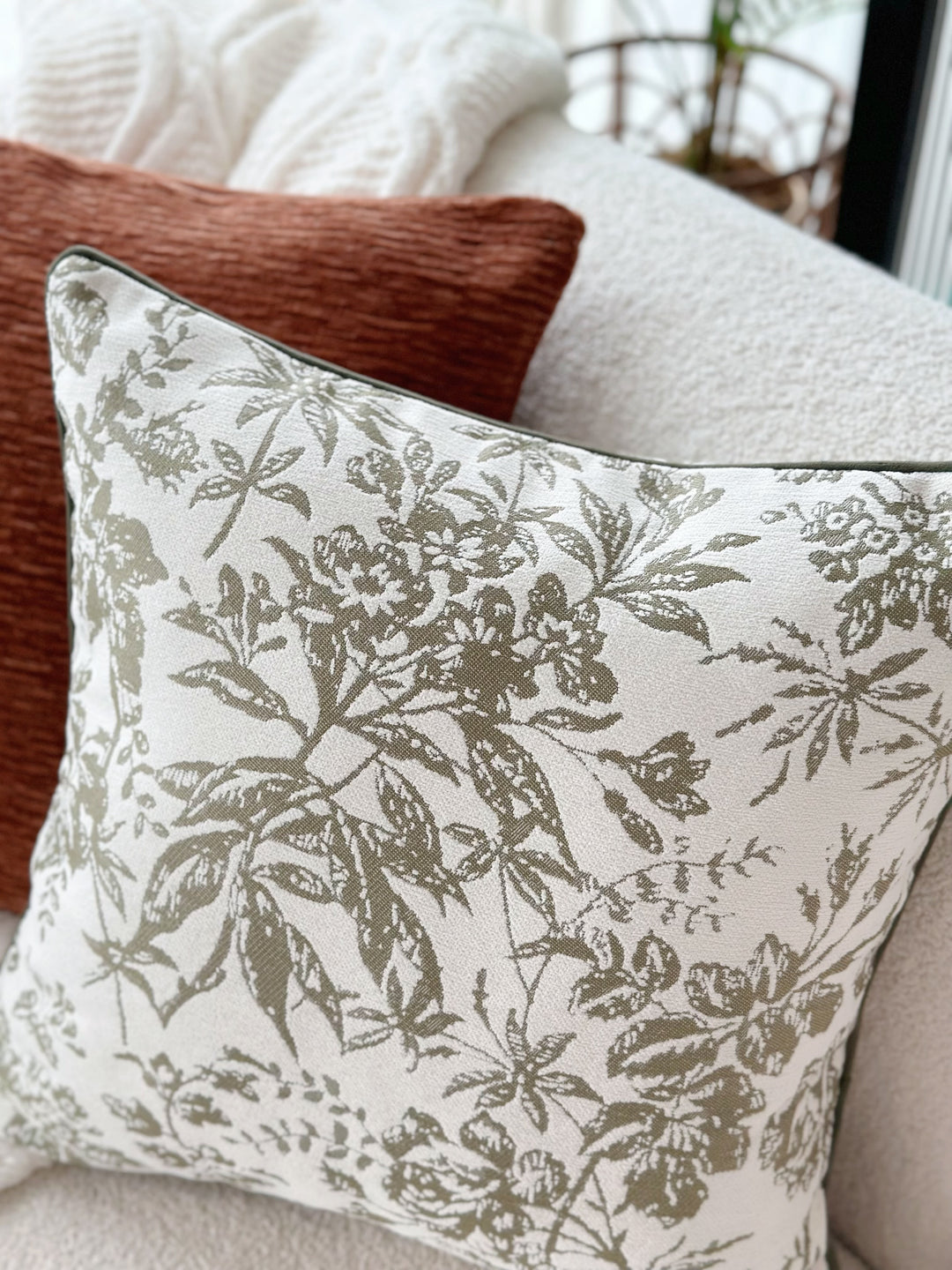 Botanical Harmony Cushion Cover