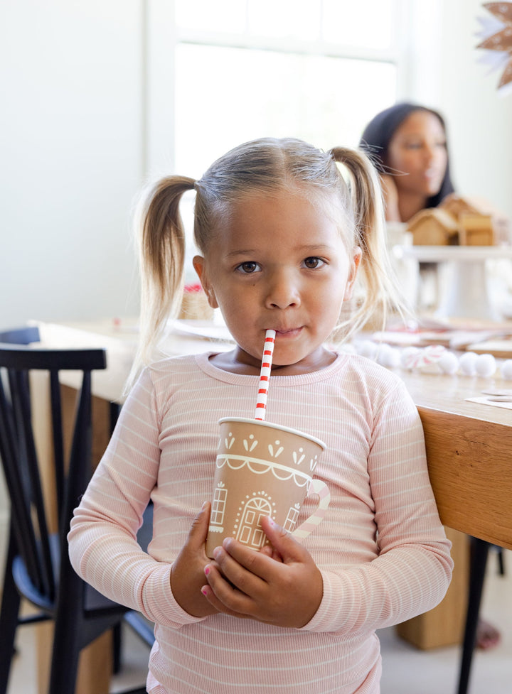 Gingerbread Reusable Straws