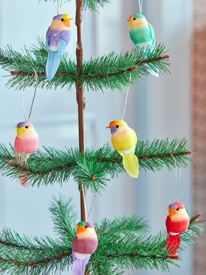 Bird Christmas Hanging Ornament (set of 6)