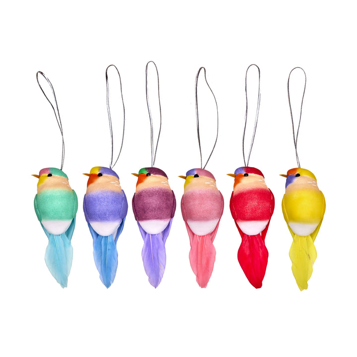 Bird Christmas Hanging Ornament (set of 6)