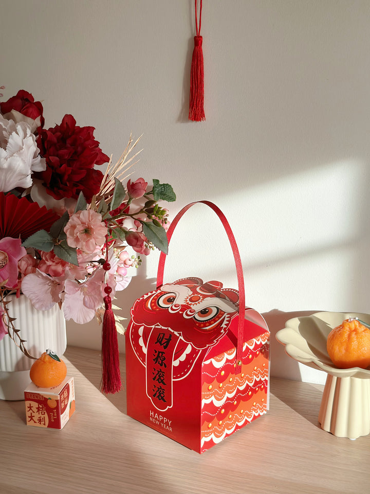 Lion Dance Prosperity CNY Gift Bag (set of 2)