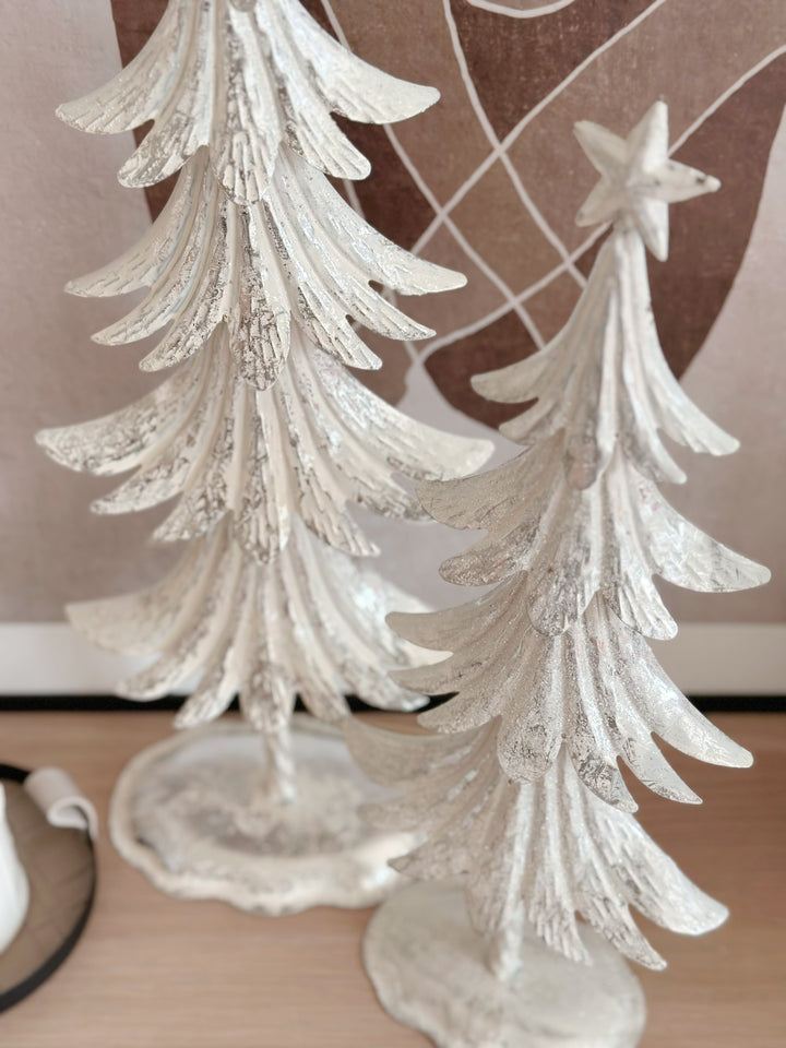 Shimmering Snowdrift: Metallic Pine Christmas Trees (3 options)