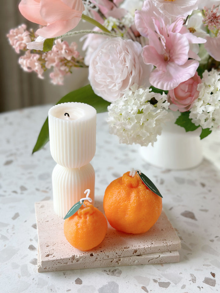 Lucky Orange Decor Candles (2 sizes)