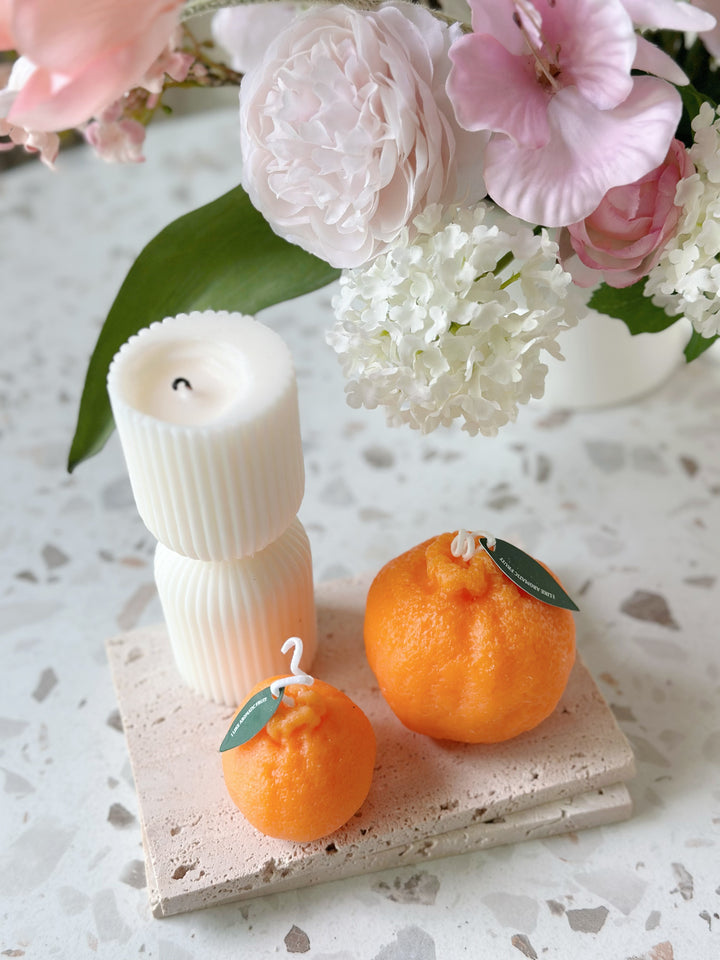 Lucky Orange Decor Candles (2 sizes)