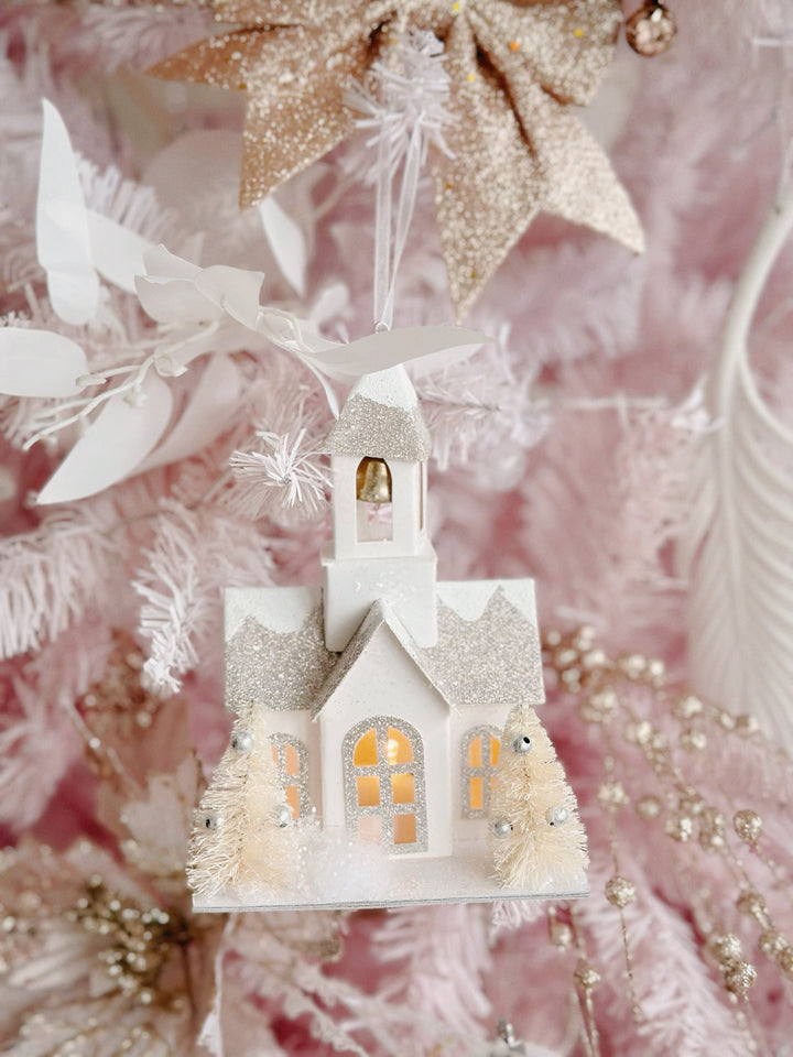 BellTower LuminaSnow LED Christmas Cottage