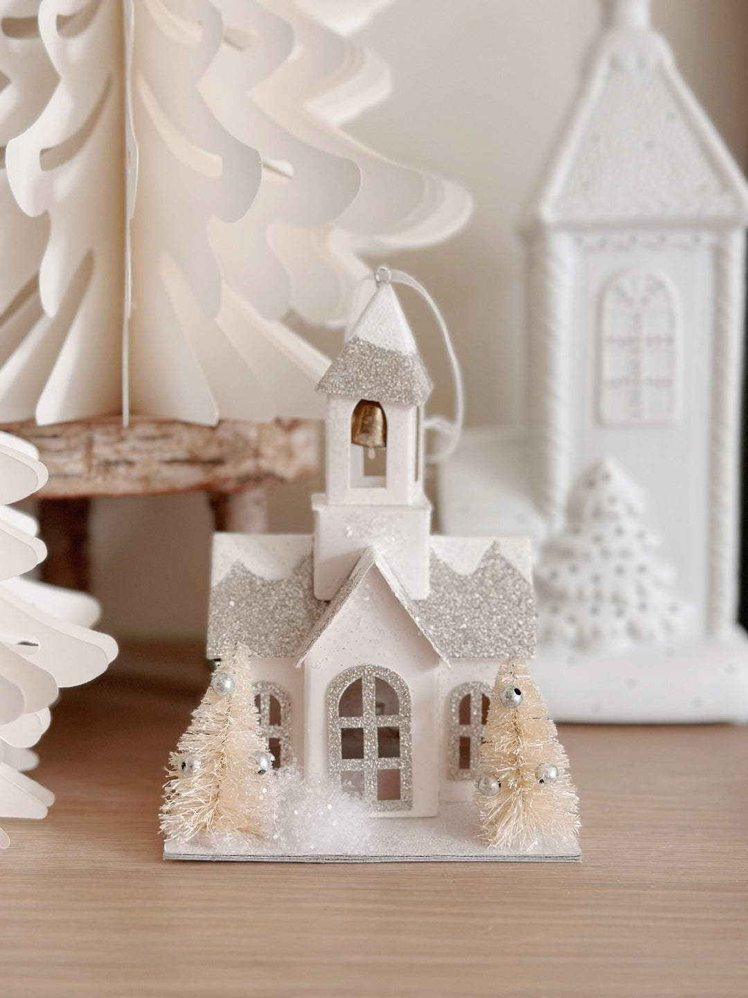 BellTower LuminaSnow LED Christmas Cottage