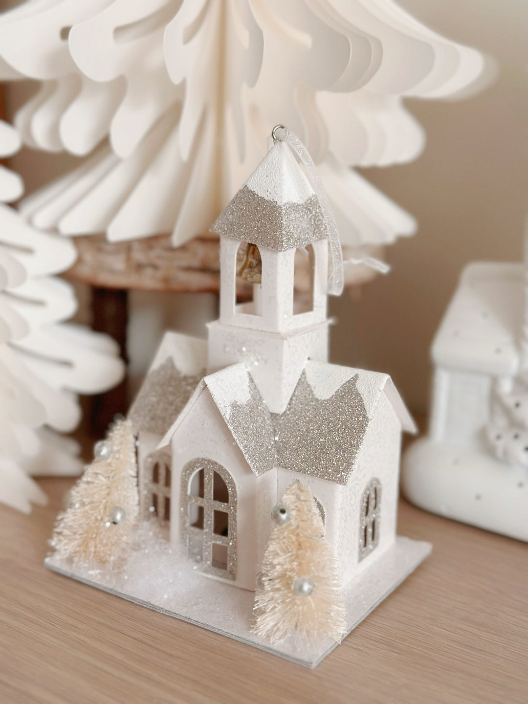 BellTower LuminaSnow LED Christmas Cottage