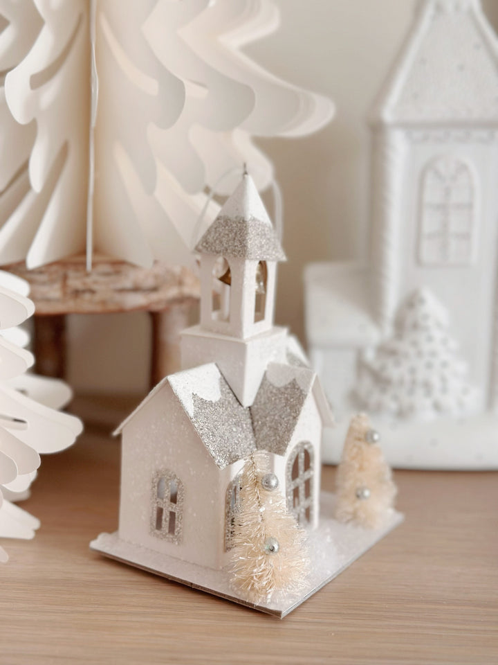 BellTower LuminaSnow LED Christmas Cottage