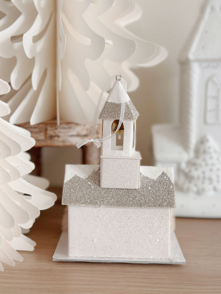 BellTower LuminaSnow LED Christmas Cottage