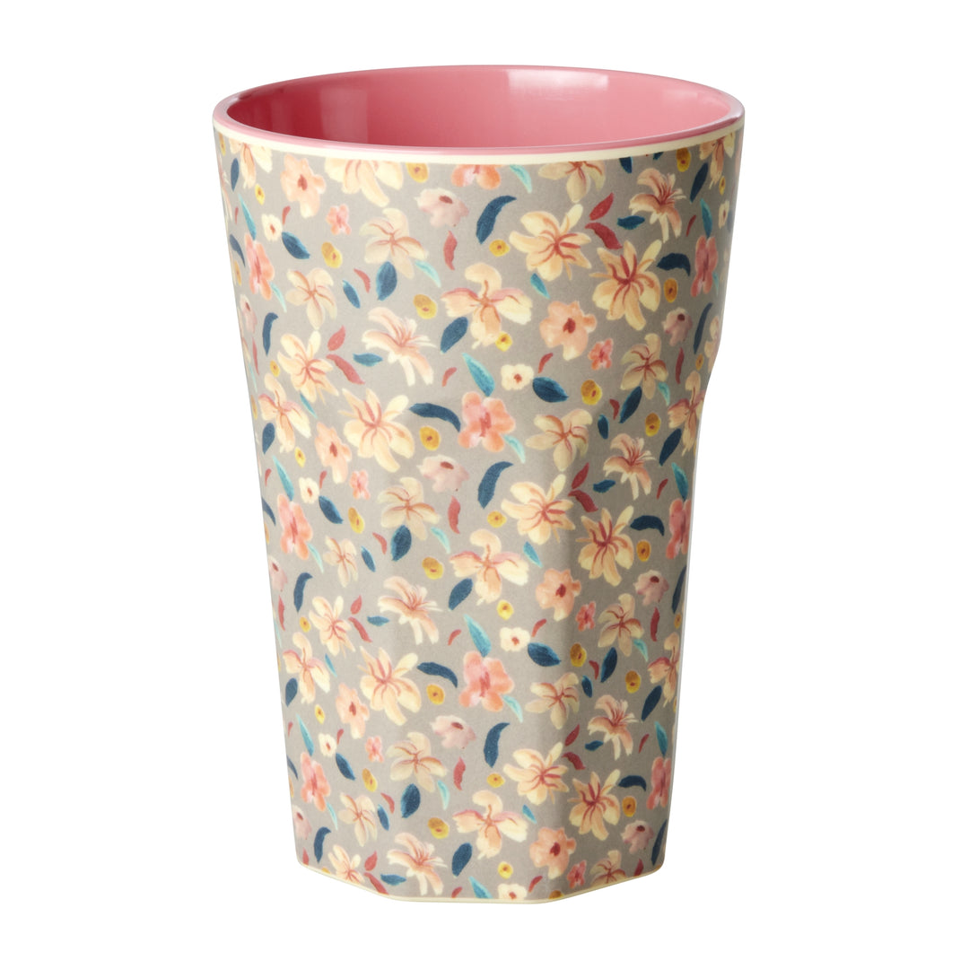 Small Sandy Flower Two Tone Tall Cup