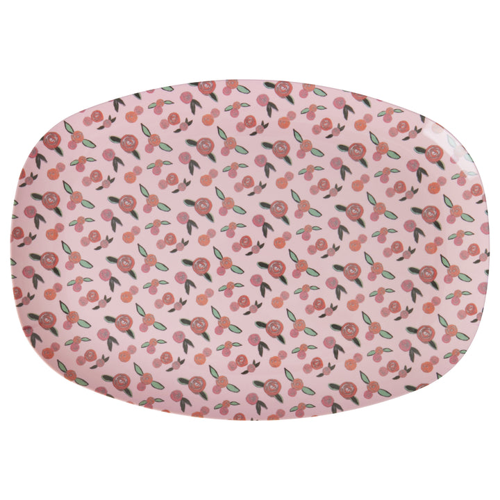 A Rose is a Rose Rectangular Melamine Plate