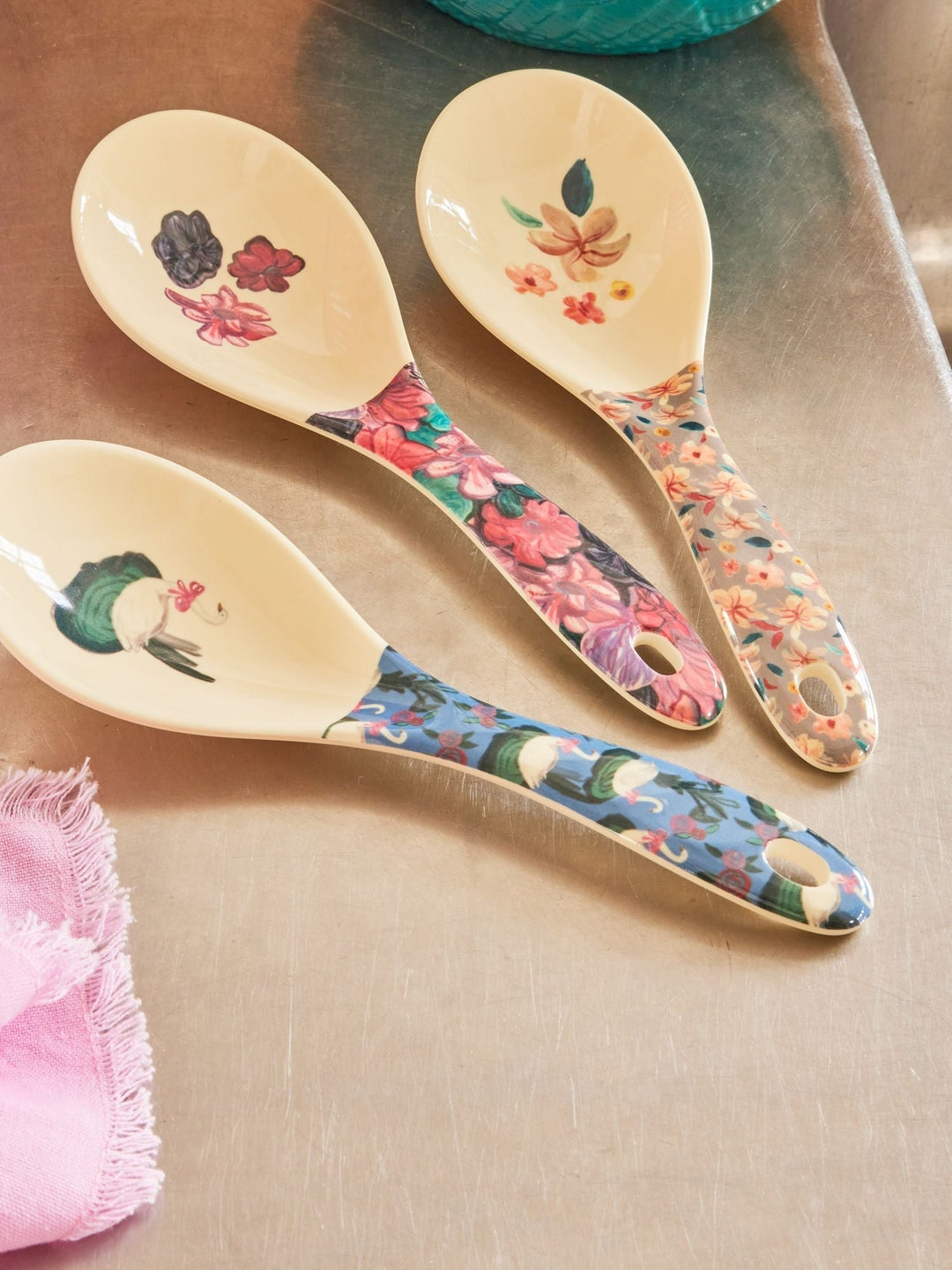 A New York Minute Melamine Salad Spoon