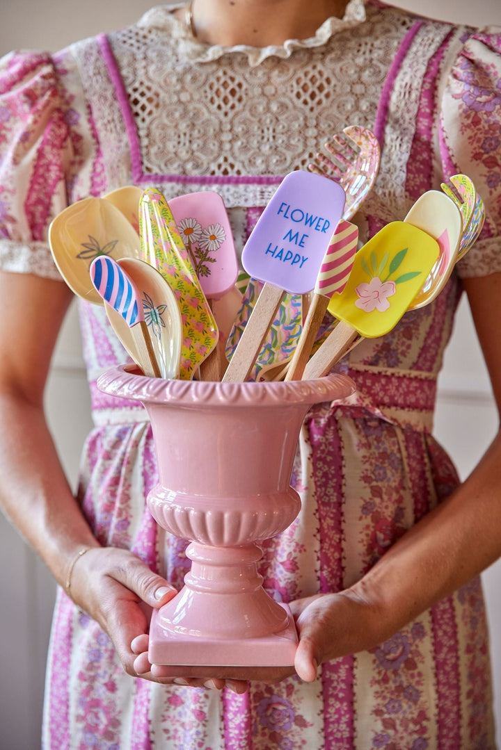 Pink Pedestal Flowerpot