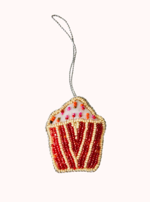 Cake Theme Beads Christmas Ornament (set of 5)