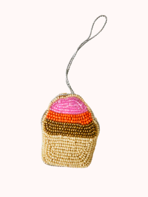 Cake Theme Beads Christmas Ornament (set of 5)