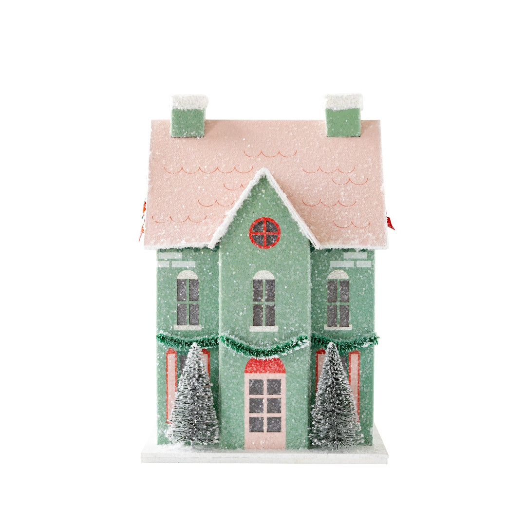 Village Christmas Paper House Decoration