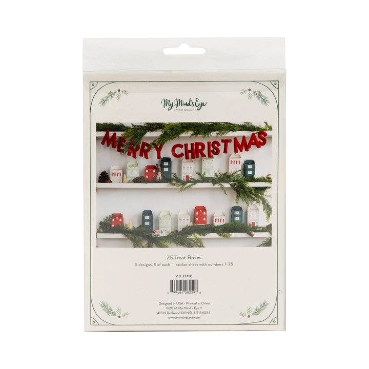 Christmas Village Treat Boxes (set of 25)