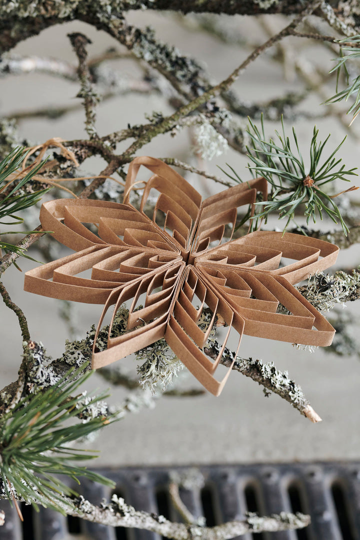 Natural Paper Cut Snow Flower