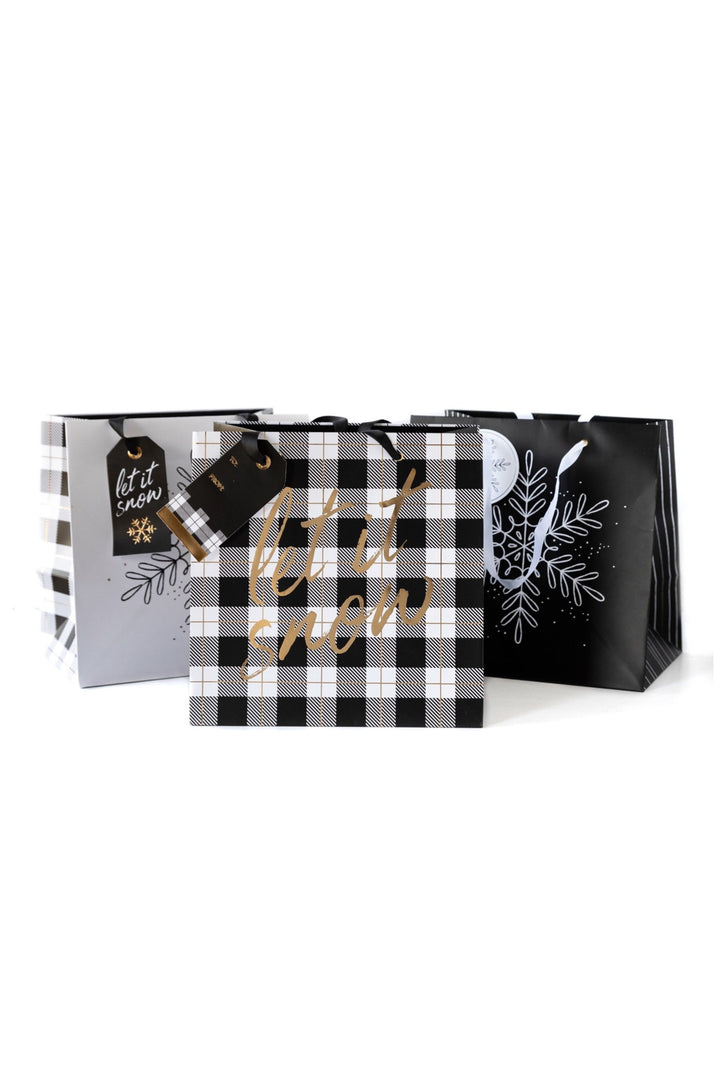 Snowflakes Large Gift Bag Set