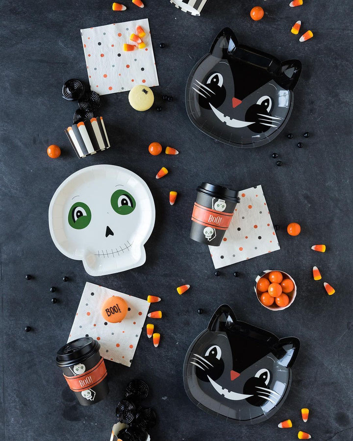 Halloween Cat Plates